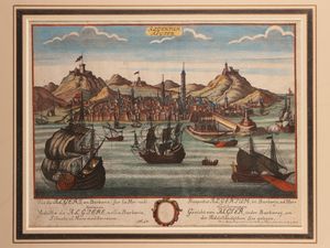 Johann Christoph Haffner - Vue d'Algers, en Barbarie, sur la mer Mediterrane