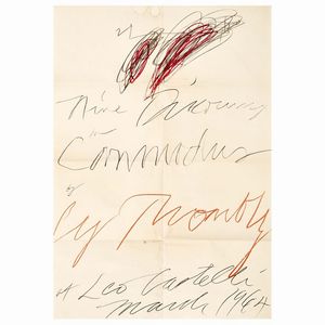 Twombly Cy : CY TWOMBLY  - Asta ASTA A TEMPO | ARTE MODERNA E CONTEMPORANEA - Associazione Nazionale - Case d'Asta italiane