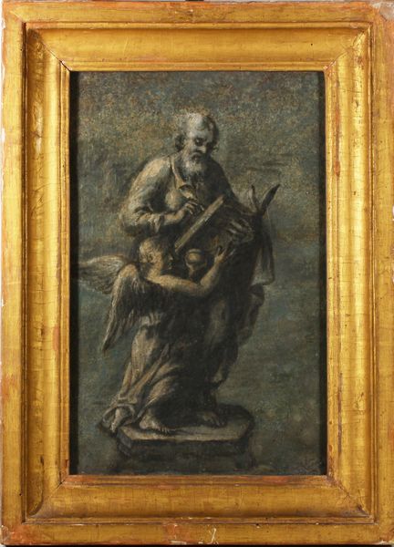 VITTORIA ALESSANDRO (attribuzione) allievo del Sansovino : Lotto di due opere Evangelista Matteo con l'angelo e Papa in triregno e pastorale  - Asta Arte Moderna, Contemporanea e Dipinti del XIX Secolo - Associazione Nazionale - Case d'Asta italiane