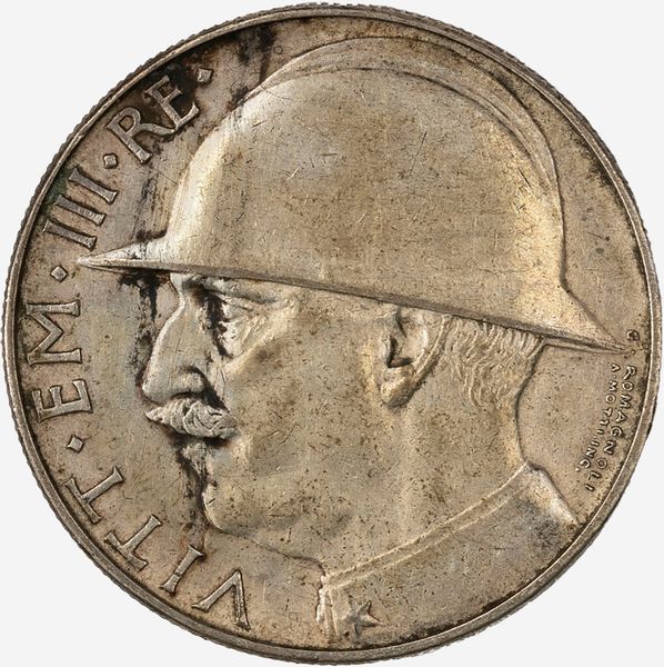 Regno d'Italia, VITTORIO EMANUELE III, 1900-1946 : 20 Lire Elmetto  - Asta Numismatica - Associazione Nazionale - Case d'Asta italiane