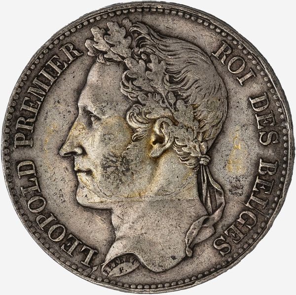 Belgio, LEOPOLD I, 1831-1865 : 5 Franchi  - Asta Numismatica - Associazione Nazionale - Case d'Asta italiane