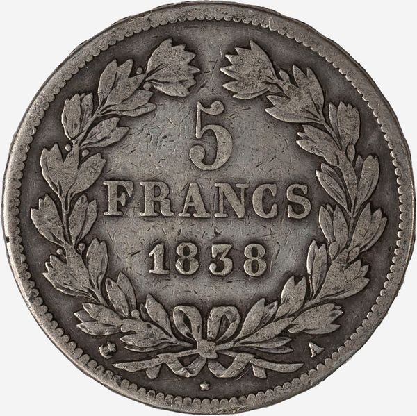 Francia, LUIGI FILIPPO I, 1830-1848 : 5 Franchi  - Asta Numismatica - Associazione Nazionale - Case d'Asta italiane