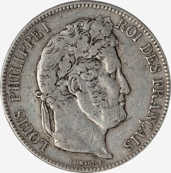 Francia, LUIGI FILIPPO I, 1830-1848 : 5 Franchi  - Asta Numismatica - Associazione Nazionale - Case d'Asta italiane