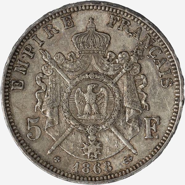 Francia, NAPOLEONE III, 1852-1870 : 5 Franchi  - Asta Numismatica - Associazione Nazionale - Case d'Asta italiane