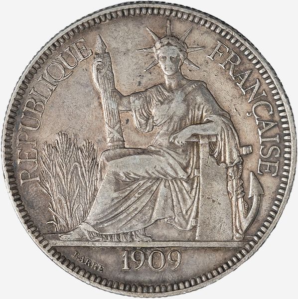 INDOCINA FRANCESE : PIASTRE DE COMMERCE  - Asta Numismatica - Associazione Nazionale - Case d'Asta italiane