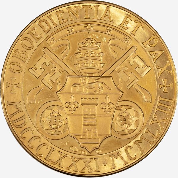 Vaticano, GIOVANNI XXIII (1958-1963) : MEDAGLIA OBOEDIENTIA ET PAX  - Asta Numismatica - Associazione Nazionale - Case d'Asta italiane