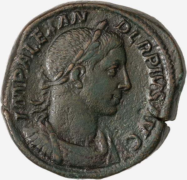 Impero Romano, ALESSANDRO SEVERO, 222-235 d.C. : Sesterzio databile al 231-235 d.C.  - Asta Numismatica - Associazione Nazionale - Case d'Asta italiane