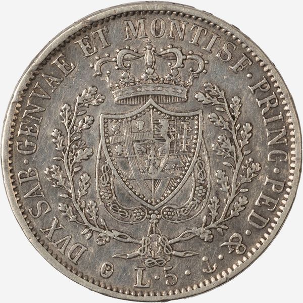 Regno di Sardegna, CARLO FELICE, 1821-1831 : 5 Lire  - Asta Numismatica - Associazione Nazionale - Case d'Asta italiane