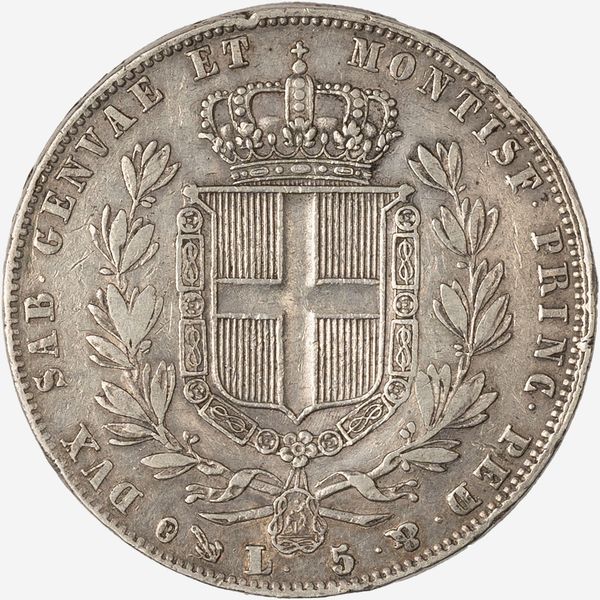 Regno di Sardegna, CARLO ALBERTO, 1831-1849 : 5 Lire  - Asta Numismatica - Associazione Nazionale - Case d'Asta italiane