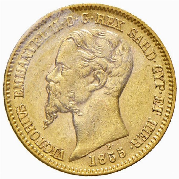 Regno di Sardegna, VITTORIO EMANUELE II, 1849-1861 : 20 lire  - Asta Numismatica - Associazione Nazionale - Case d'Asta italiane