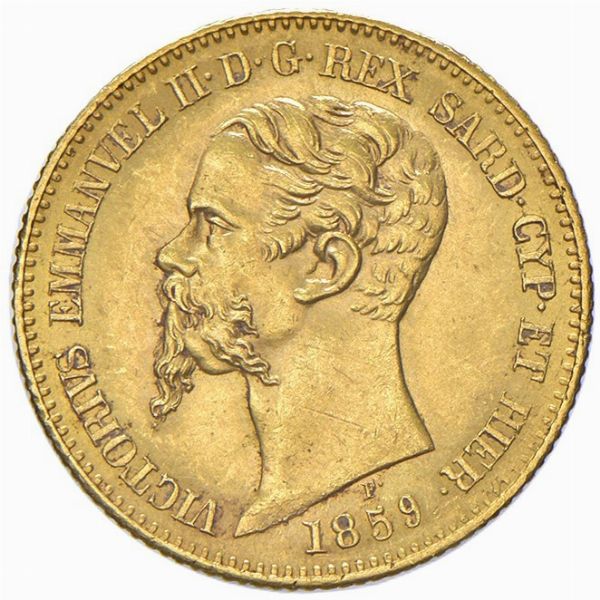 Regno di Sardegna, VITTORIO EMANUELE II, 1849-1861 : 20 lire  - Asta Numismatica - Associazione Nazionale - Case d'Asta italiane