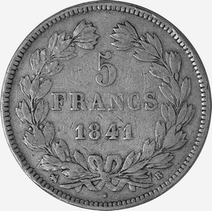 Francia, LUIGI FILIPPO I, 1830-1848 : 5 Franchi  - Asta Numismatica - Associazione Nazionale - Case d'Asta italiane