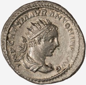 Impero Romano, ELIOGABALO, 218-222 d.C. - Antoniniano databile al 218-222 d.C.