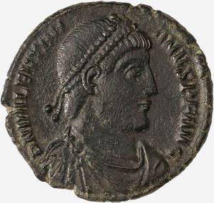 Impero Romano, VALENTINIANO I, 364-375 d.C. : Doppia Maiorina databile al 364-367 d.C.  - Asta Numismatica - Associazione Nazionale - Case d'Asta italiane