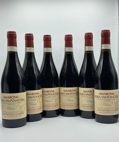 Lavarini Gian Battista, Amarone della Valpolicella Classico  - Asta Vini e Spumanti: grand cru d'Italia e di Franci - Associazione Nazionale - Case d'Asta italiane