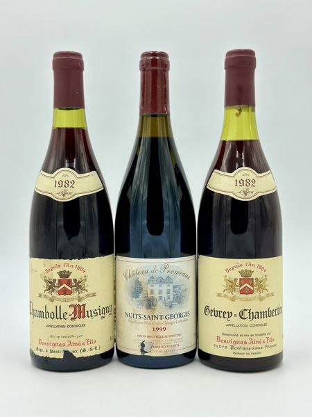 Chteau de Premeaux, Nuits Saint Georges - Domaine Bouchard Aine et fils, Chambolle Musigny - Bouchard An & Fils Gevrey-Chambertin  - Asta Vini e Spumanti: grand cru d'Italia e di Franci - Associazione Nazionale - Case d'Asta italiane