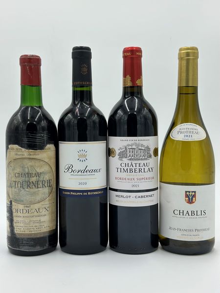 Chteau La Tournerie - Bordeaux Baron Philippe De Rothschild - Chablis Jean Francois Protheau - Chteau Timberlay  - Asta Vini e Spumanti: grand cru d'Italia e di Franci - Associazione Nazionale - Case d'Asta italiane