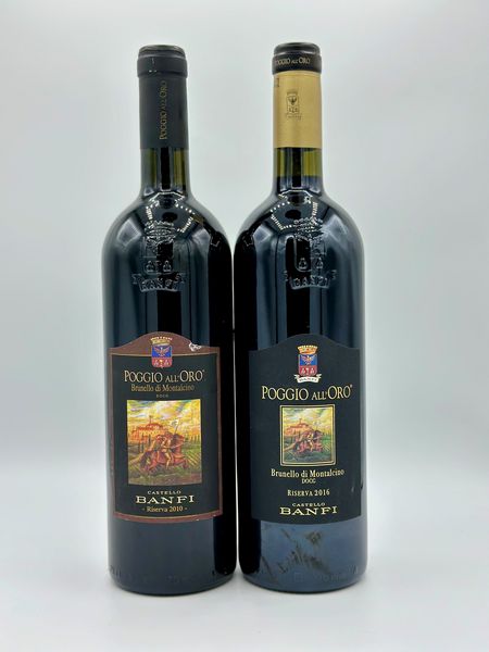 Castello Banfi, Brunello di Montalcino Riserva Poggio all'Oro  - Asta Vini e Spumanti: grand cru d'Italia e di Franci - Associazione Nazionale - Case d'Asta italiane