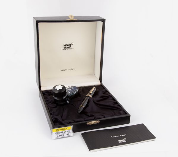 Montblanc Meisterstuck N 149 - Penna stilografica in resina nera con particolari dorati  - Asta Penne e Accessori da Scrivania - Associazione Nazionale - Case d'Asta italiane