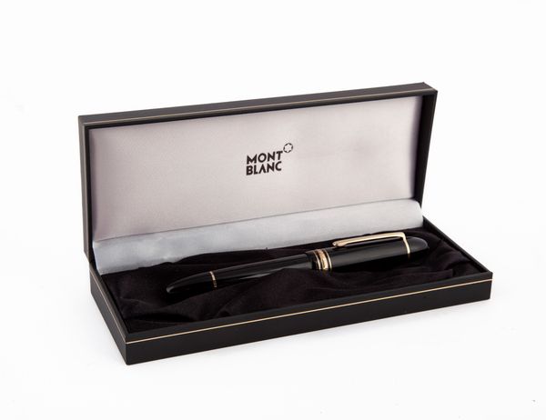 Montblanc Meisterstuck N 149 - Penna stilografica in resina nera con particolari dorati  - Asta Penne e Accessori da Scrivania - Associazione Nazionale - Case d'Asta italiane