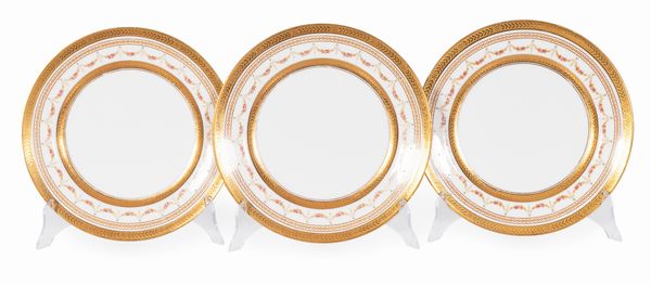 Undici piatti da dolce in porcellana Tiffany  - Asta PARADE IV - L'Arte della Tavola - Associazione Nazionale - Case d'Asta italiane