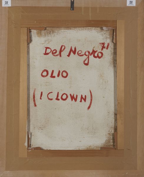 DEL NEGRO UMBERTO (1940 - 2017) : CLOWN, 1971  - Asta Asta 442 | ARTE MODERNA E CONTEMPORANEA Virtuale - Associazione Nazionale - Case d'Asta italiane