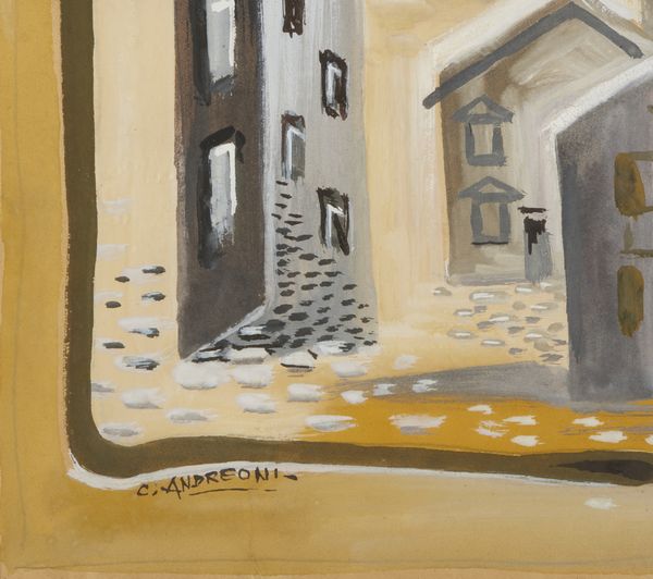 ANDREONI CESARE (1903 - 1961) : FANTASIA URBANA  - Asta Asta 442 | ARTE MODERNA E CONTEMPORANEA Virtuale - Associazione Nazionale - Case d'Asta italiane