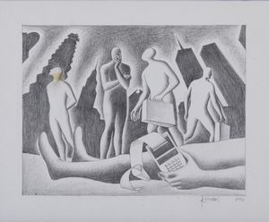 KOSTABI MARK (n. 1960) : STUDY FOR MISCALCULATION, 1990  - Asta Asta 442 | ARTE MODERNA E CONTEMPORANEA Virtuale - Associazione Nazionale - Case d'Asta italiane