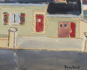 TAMBURI ORFEO (1910 - 1994) : PAESAGGIO URBANO  - Asta Asta 442 | ARTE MODERNA E CONTEMPORANEA Virtuale - Associazione Nazionale - Case d'Asta italiane