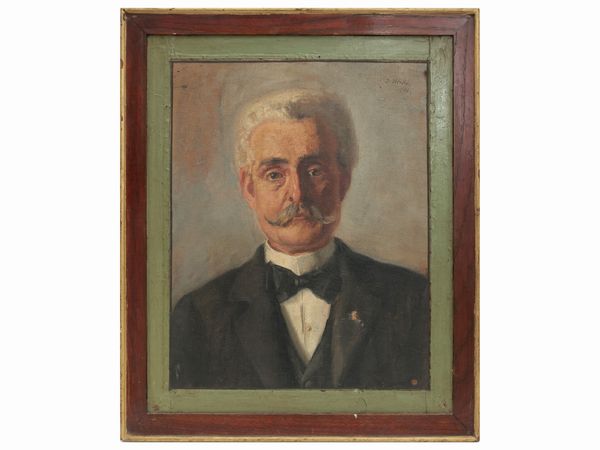 Ritratto maschile 1902  - Asta L'arte di arredare - Associazione Nazionale - Case d'Asta italiane