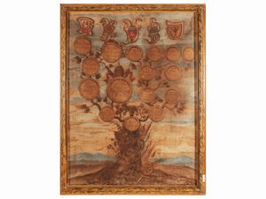 Alberi genealogici  - Asta L'arte di arredare - Associazione Nazionale - Case d'Asta italiane