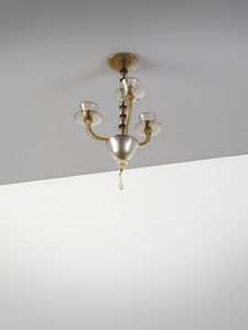 ZECCHIN VITTORIO (1878 - 1947) : attribuito. Lampada a sospensione a tre luci  - Asta Asta 443 | DESIGN E ARTI DECORATIVE DEL NOVECENTO Online - Associazione Nazionale - Case d'Asta italiane