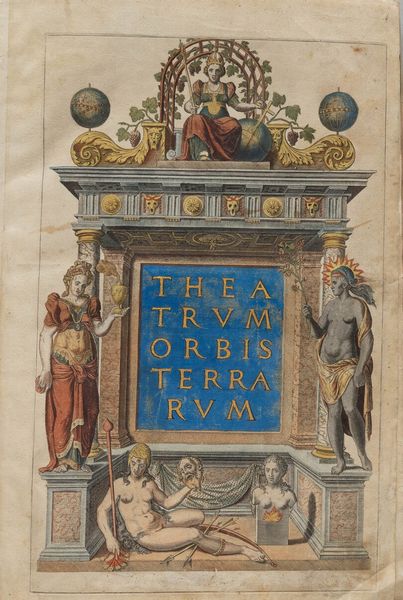 Ortelius Abraham (1528-1598) Theatrum Orbis Terrarum, (in fine:) Antuerpiae, apud Aeg. Coppenium Diesth, 1571.<BR>legato con Additamentum Theatri Orbis Terrarum. Antuerpiae, 1573  - Asta Libri antichi e rari, Stampe, Vedute e Mappe - Associazione Nazionale - Case d'Asta italiane