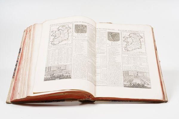 Chatelain Henri-Abraham e Nicolas Gueudeville. Atlas historique, ou nouvelle introduction  l'histoire,  la chronologie et  la gographie ancienne et moderne. Amsterdam, Zacharie Chatelain, 1720-1739. 7 volumi in-folio  - Asta Libri antichi e rari, Stampe, Vedute e Mappe - Associazione Nazionale - Case d'Asta italiane