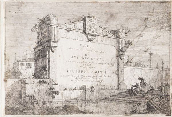 Antonio Canal detto il Canaletto (1697-1768) Vedute altre prese dai luoghi altre ideate da Antonio Canal e da esso intagliate poste in prospetiva umiliate all'illustrissimo signor Giuseppe Smith... Venezia, 1740 circa  - Asta Libri antichi e rari, Stampe, Vedute e Mappe - Associazione Nazionale - Case d'Asta italiane