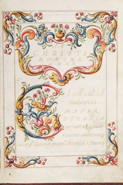 Diploma di Laurea - Manoscritto : Laurea bolognese, 1650  - Asta Libri antichi e rari, Stampe, Vedute e Mappe - Associazione Nazionale - Case d'Asta italiane