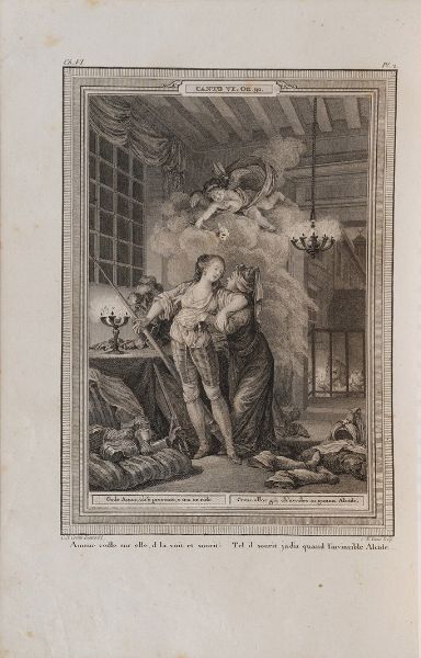 Tasso Torquato L. P. M. F. Baout-Lormian La Jrusalem Dlivre, ev vers francois... a Paris, de l'imprimerie de P. Didot l'Ain. 1796. 2 volumi.<BR>  - Asta Libri antichi e rari, Stampe, Vedute e Mappe - Associazione Nazionale - Case d'Asta italiane