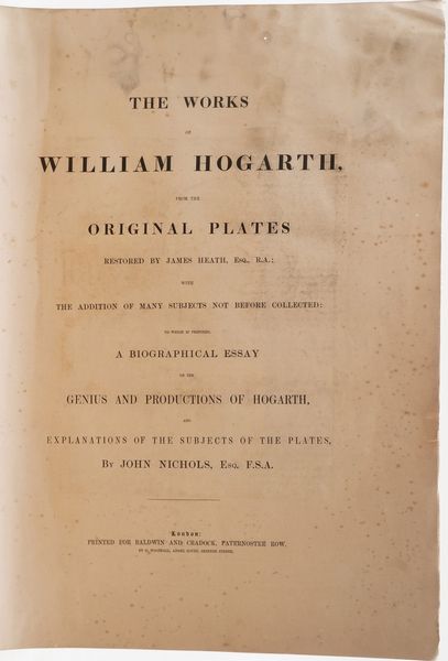 William Hogart Raccolta di incisioni. Fine sec. XVIII - Inizio sec. XIX.  - Asta Libri antichi e rari, Stampe, Vedute e Mappe - Associazione Nazionale - Case d'Asta italiane