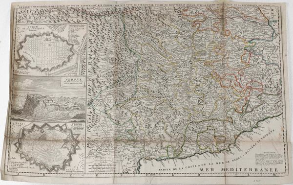 Genova - topografia e vedute Carta topografica e vedute di Genova, secolo XVIII-XIX  - Asta Libri antichi e rari, Stampe, Vedute e Mappe - Associazione Nazionale - Case d'Asta italiane