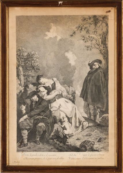 Berardi Fabio-Jean Renard-Cappellan Antonio-Joseph Wagner-Giovanni Battista Piazzetta. Serie tratta da quadri di Giovanni Battista Piazzetta, Venezia secolo XVIII.  - Asta Libri antichi e rari, Stampe, Vedute e Mappe - Associazione Nazionale - Case d'Asta italiane