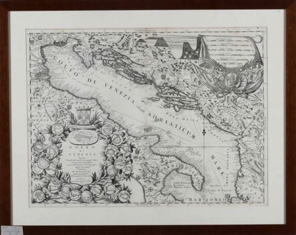 Coronelli Vincenzo Maria. Golfo di Venezia descritto dal Coronelli...In Venezia 1688.  - Asta Libri antichi e rari, Stampe, Vedute e Mappe - Associazione Nazionale - Case d'Asta italiane