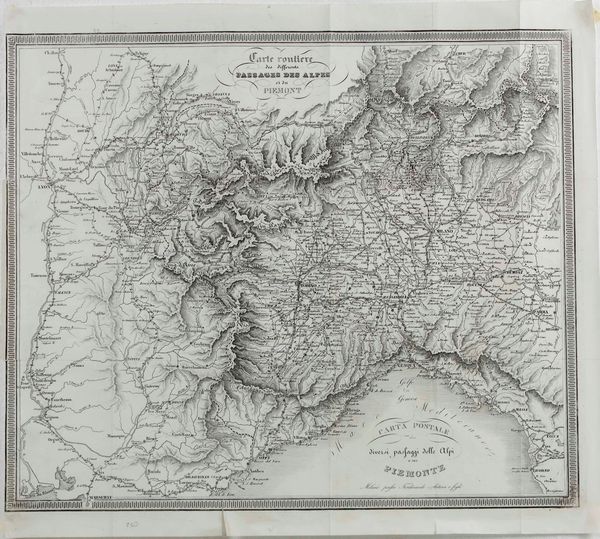 Genova - topografia 4 carte topografiche e una veduta  - Asta Libri antichi e rari, Stampe, Vedute e Mappe - Associazione Nazionale - Case d'Asta italiane