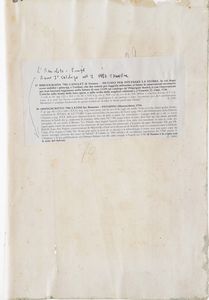 Latini Brunetto - manoscritto cartaceo secolo XVIII Il Pataffio, (Firenze 1754)<BR>  - Asta Libri antichi e rari, Stampe, Vedute e Mappe - Associazione Nazionale - Case d'Asta italiane