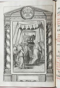 AUTORI VARI : Autori vari Proprium sanctorum ad usum cleri sacrosantae patriarcalis balisae Santae Mariae Majoris...pars Hyemalis, Romae, Typis Antonii de Rubeis, 1714.  - Asta Libri antichi e rari, Stampe, Vedute e Mappe - Associazione Nazionale - Case d'Asta italiane