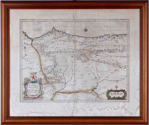 Heredi Homann Carta geografica dello stato di Genova.. Norimberga 1743  - Asta Libri antichi e rari, Stampe, Vedute e Mappe - Associazione Nazionale - Case d'Asta italiane