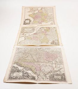 Lotter Tobias 13 grandi carte geografiche... sec. XVIII  - Asta Libri antichi e rari, Stampe, Vedute e Mappe - Associazione Nazionale - Case d'Asta italiane