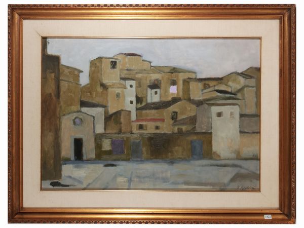 Renzo Grazzini : Paesaggio  - Asta Arte Moderna e Contemporanea - Associazione Nazionale - Case d'Asta italiane