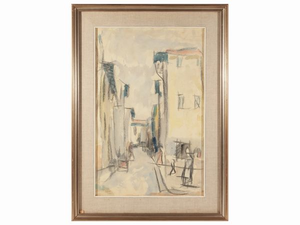 Enzo Pregno : Strada di Firenze  - Asta Arte Moderna e Contemporanea - Associazione Nazionale - Case d'Asta italiane