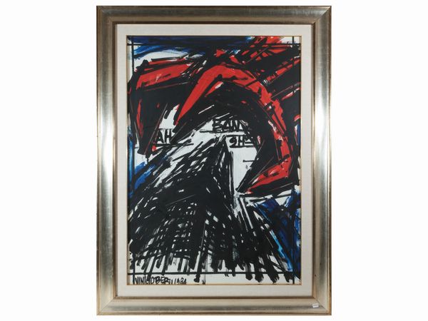 Vinicio Berti : Immagine incontro positivo antagonismo BAN-9H 1984  - Asta Arte Moderna e Contemporanea - Associazione Nazionale - Case d'Asta italiane