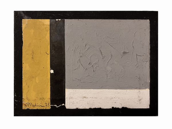 Osvaldo Medici Del Vascello : Studio 1975 - Deserto 1975 - Parete bianca V 1975  - Asta Arte Moderna e Contemporanea - Associazione Nazionale - Case d'Asta italiane